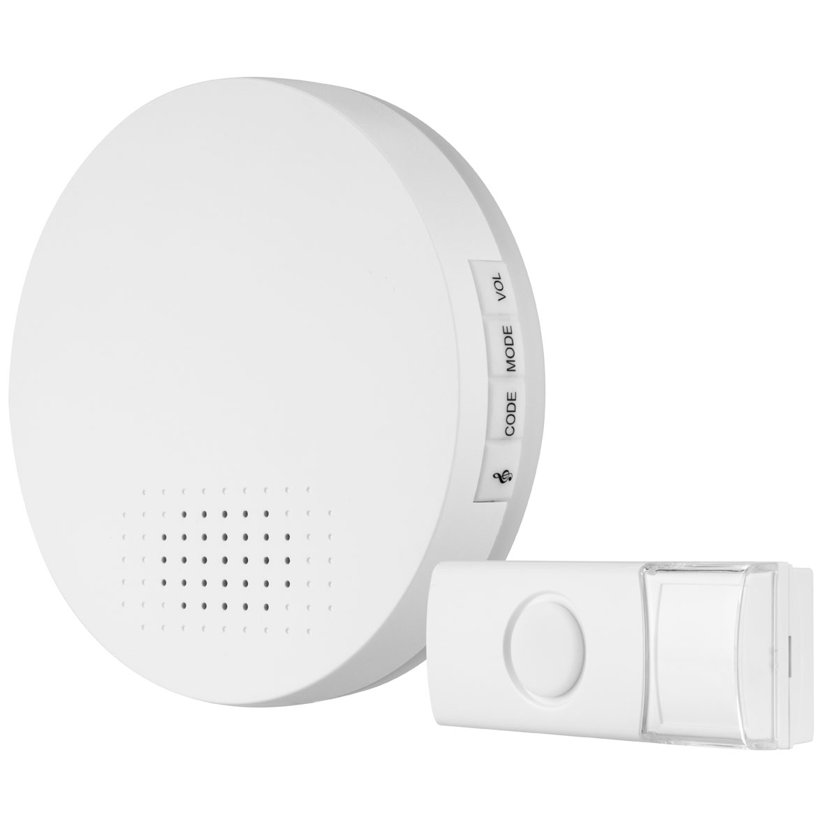 REV Ritter  Funk-Gong mit Taster runde Bauform 36 Melodien 100m weiß Bild 2