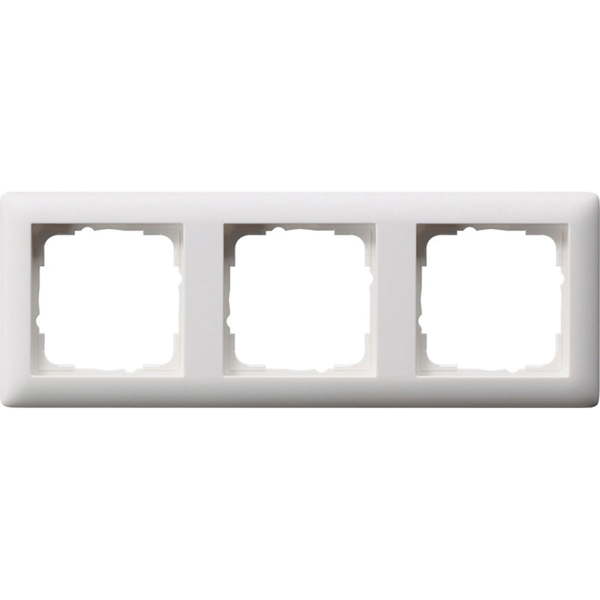 Gira Abdeckrahmen System 55 3-fach Reinweiß seidenmatt