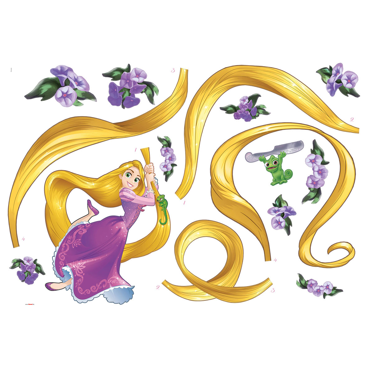 Komar  Wandtattoo Rapunzel 100x70 cm Bild 2