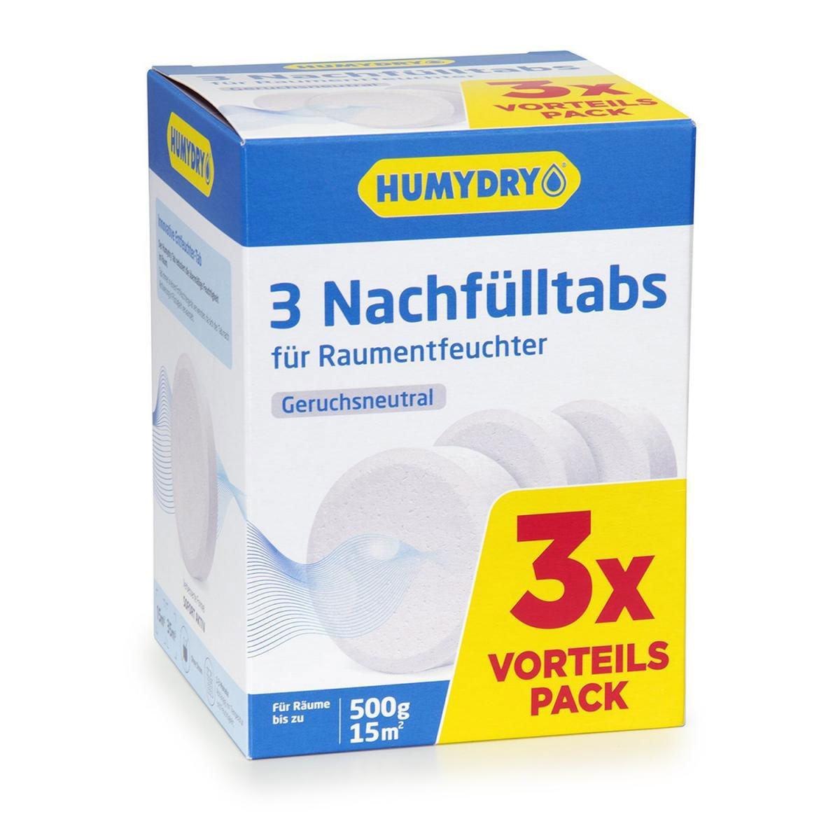 Humydry Nachfülltabs 3 x 500g geruchsneutral