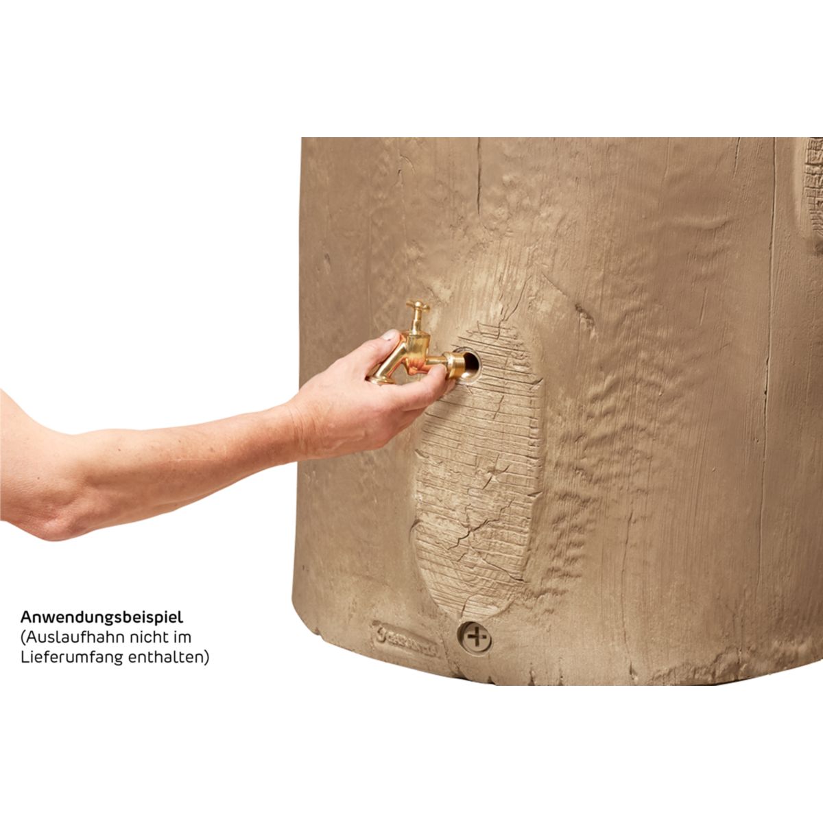 Garantia Regentonne Woodstock Baumstamm 400 L hellbraun Bild 6