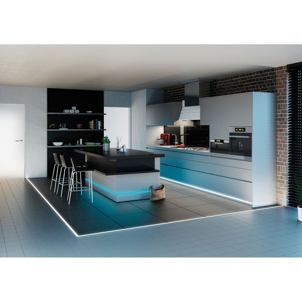 Paulmann Floor Profil mit Diffusor 200 cm Alu eloxiert/Satin Alu Bild 5