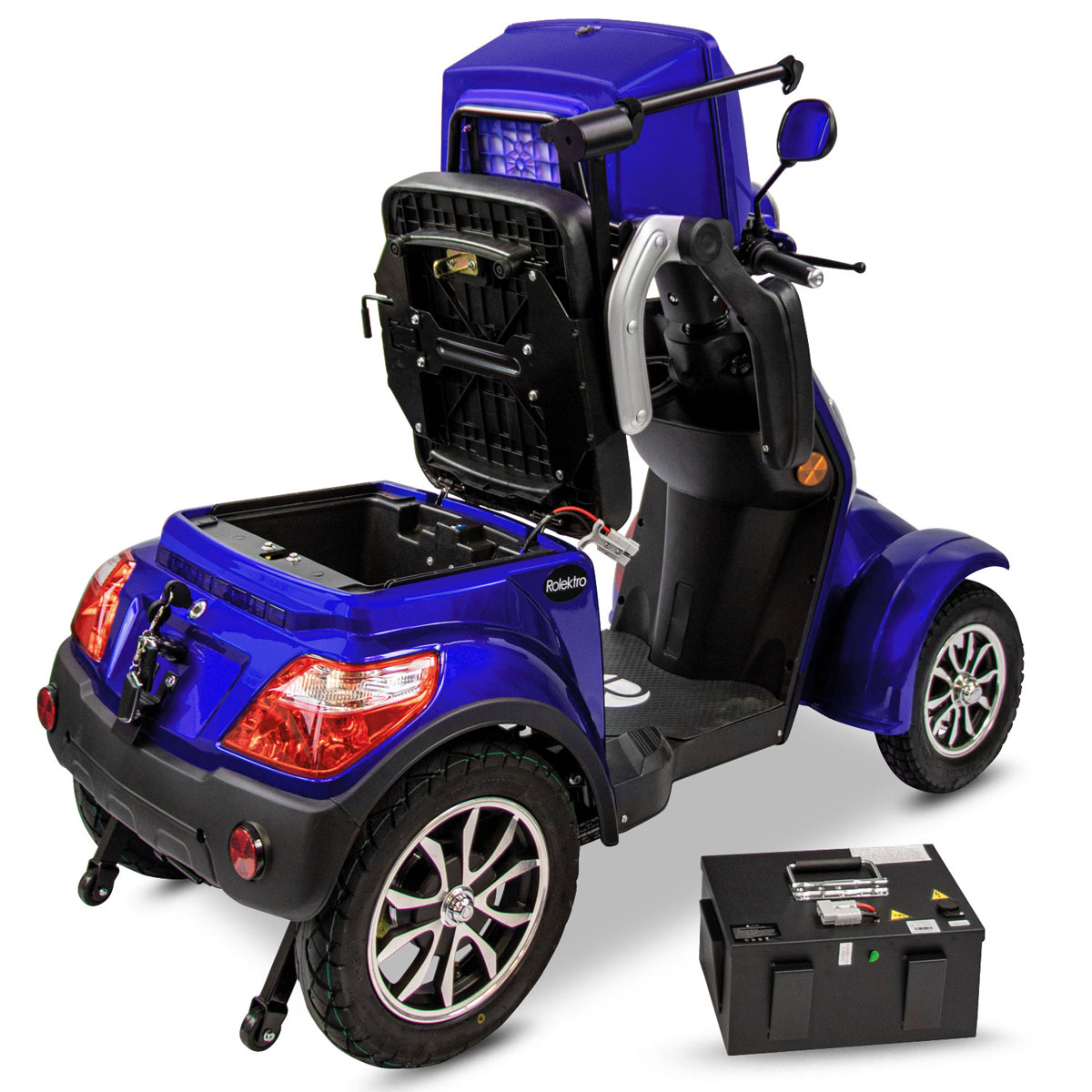 Rolektro E-Quad 25 V.3 Lithium, Blau, 60V-30Ah Akku, 1000 Watt Bild 8