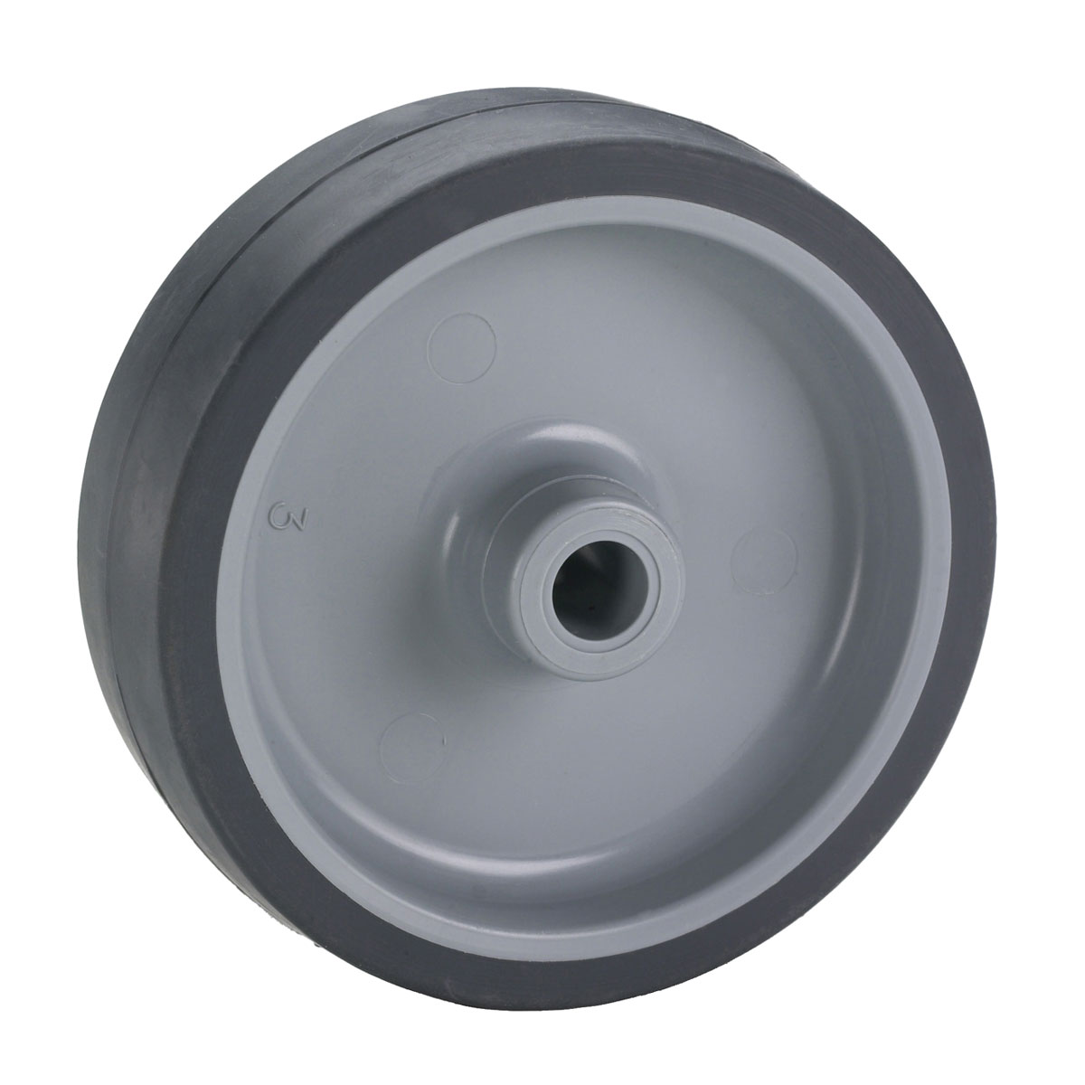 Dörner + Helmer Apparaterollen-Rad mit TPE-Lauffläche und Gleitlager 75 x 25 mm