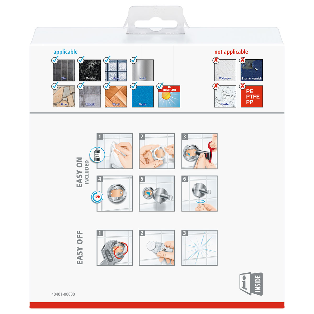 Tesa Toilettenrollenhalter mit Ablage Deluxxe Bild 3