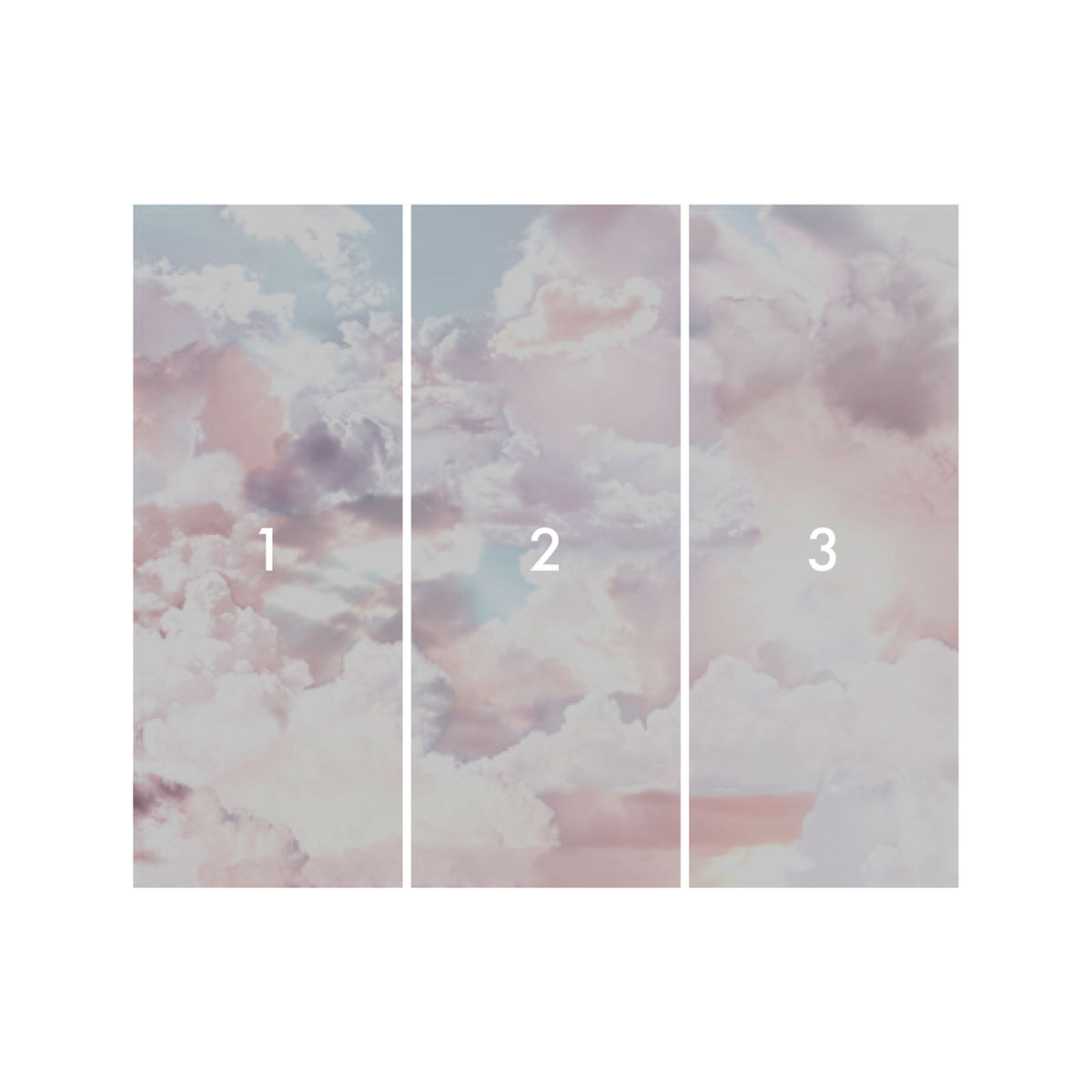 Komar  Vlies Fototapete Clouds 300x250 cm Bild 3