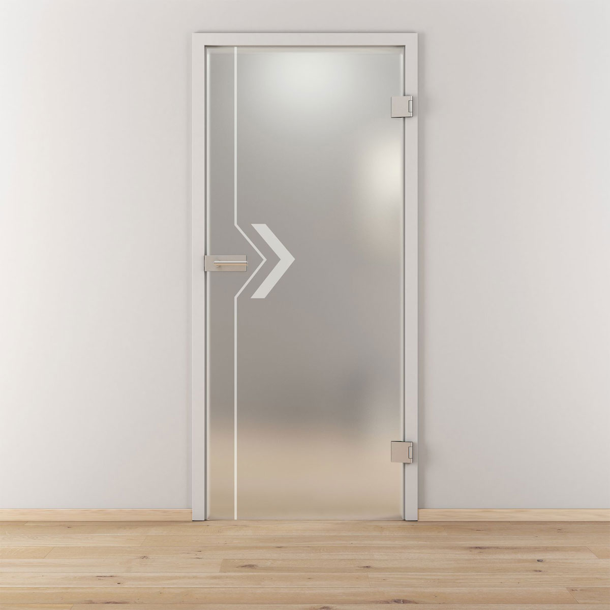 Novadoors Glasdrehtür NOVA 599 mattiert 70,9 x 197,2 cm Rechts