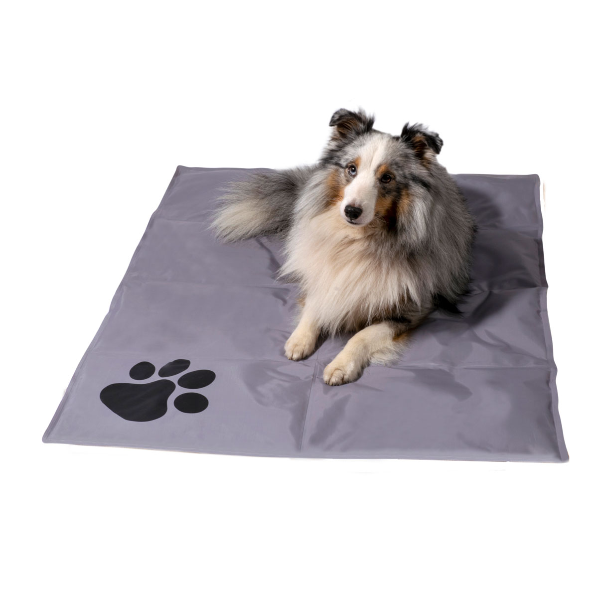 dobar Haustier-Kühlmatte 99,5 x 70 cm grau