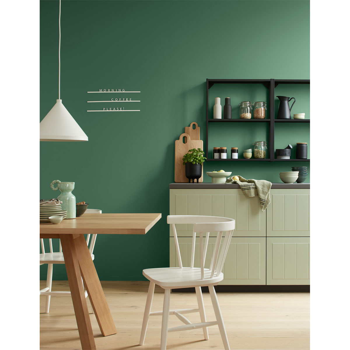 Alpina Innenfarbe pure farben 2,5 L Rosmaringrün matt Bild 2