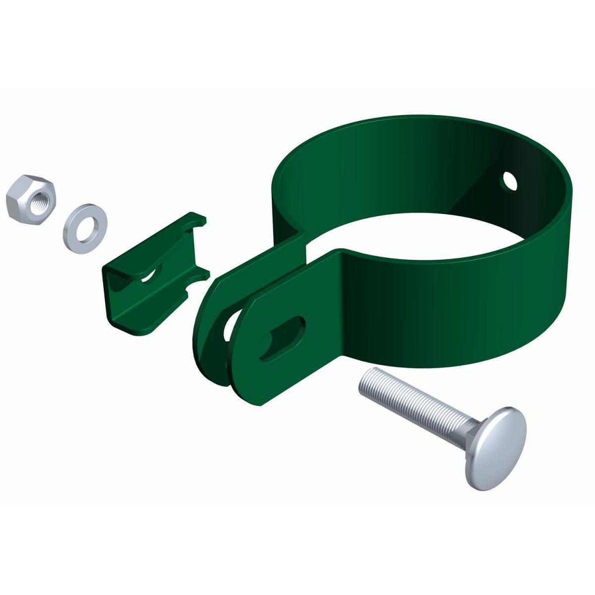 GAH Alberts Endschelle verzinkt grün für Pfosten 60 mm