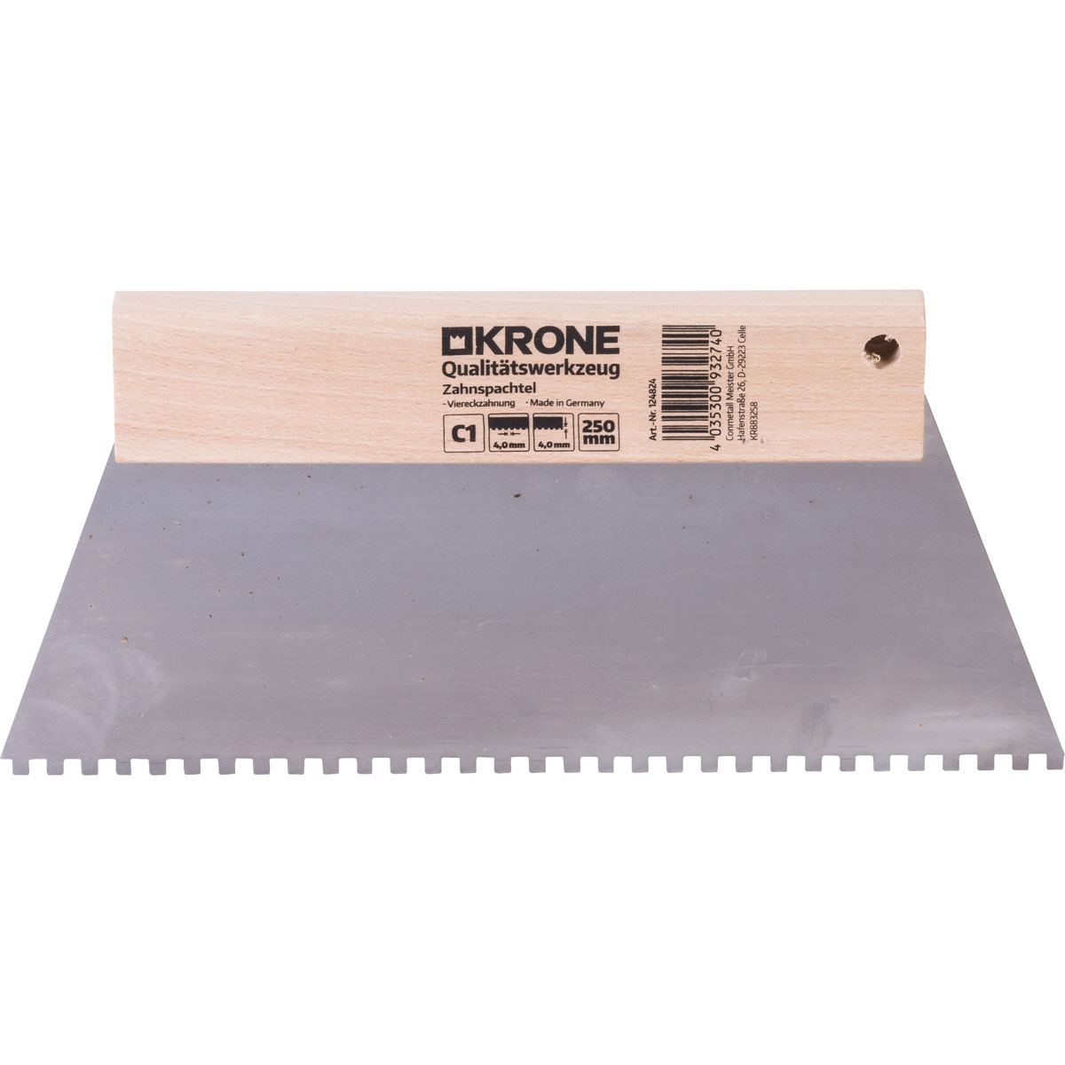 Krone  Zahnspachtel 250 mm C1 4,0 x 4,00mm