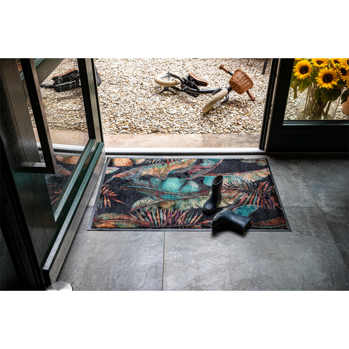 Schöner Wohnen  Schmutzfangmatte Miami 67x100 cm Jungle anthrazit Bild 3
