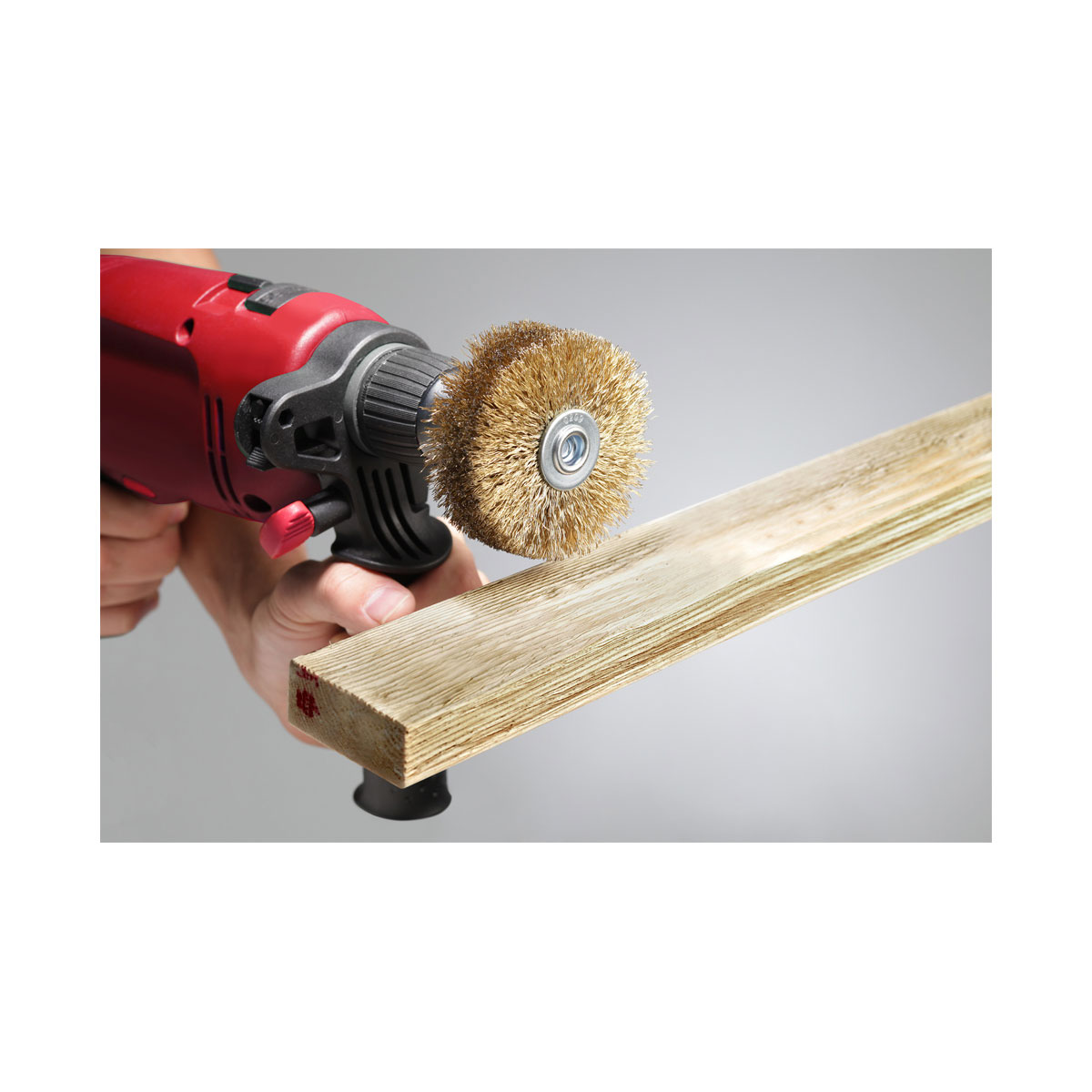 kwb  Holzstrukturbürste vermessingt für Einsatz mit Bohrmaschinen und Akkuschraubern Bild 2