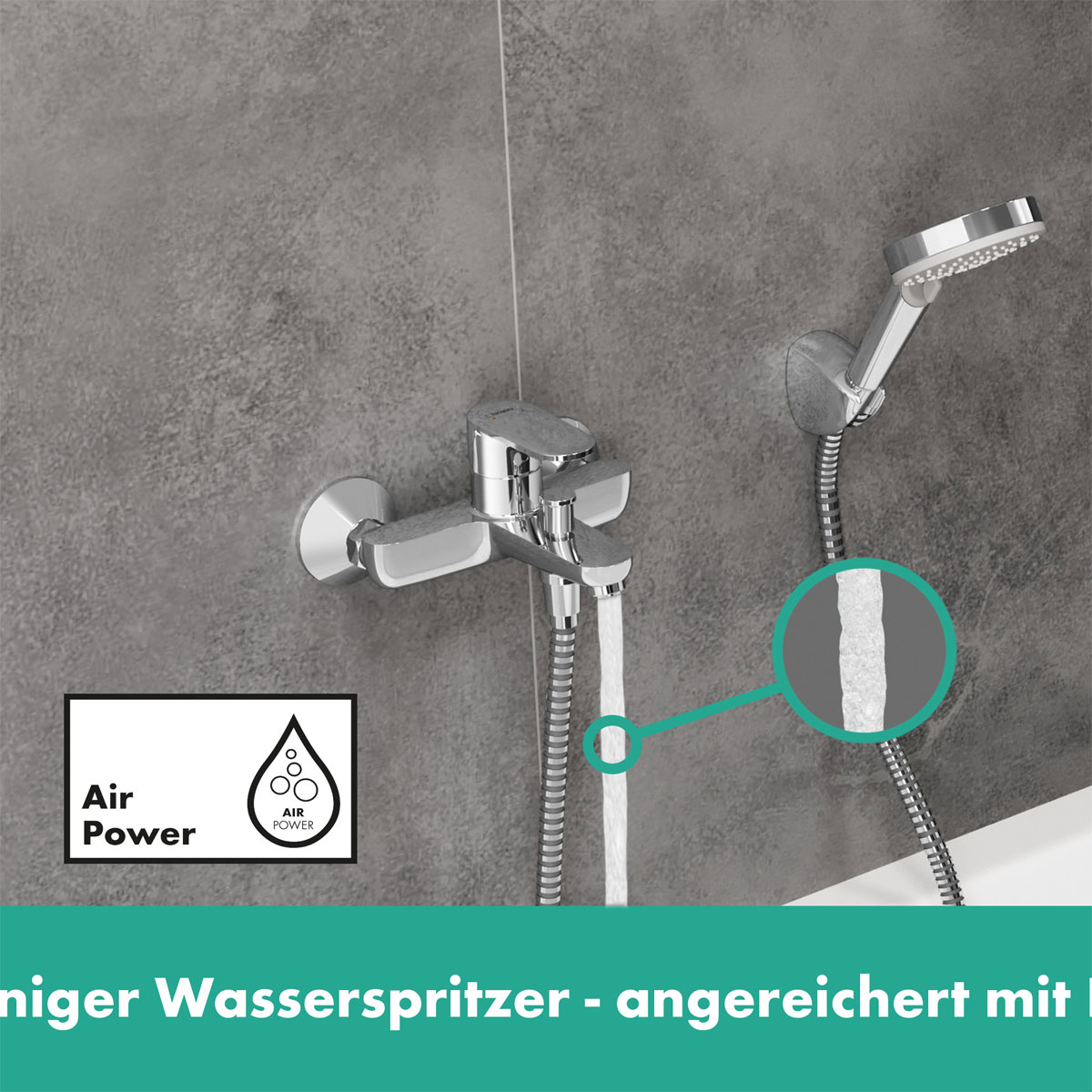 Hansgrohe Einhebel-Wannenmischer Vernis Blend Aufputz chrom  Bild 4