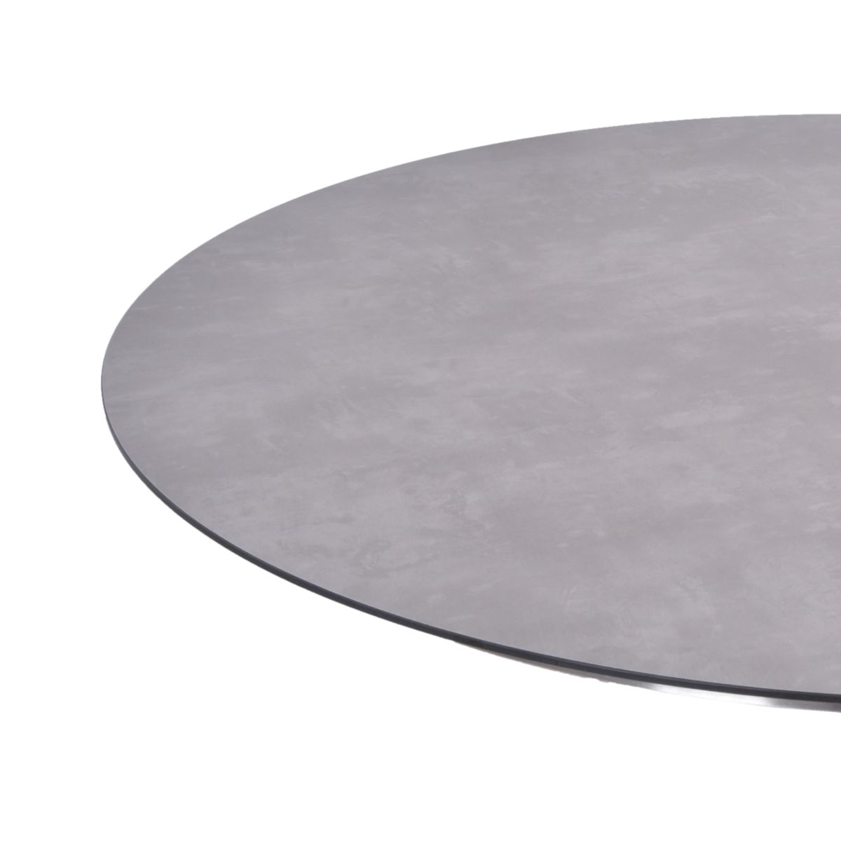 Garden Pleasure Tisch SIENNA rund Edelstahl / Kunststoff HPL, grau Bild 3