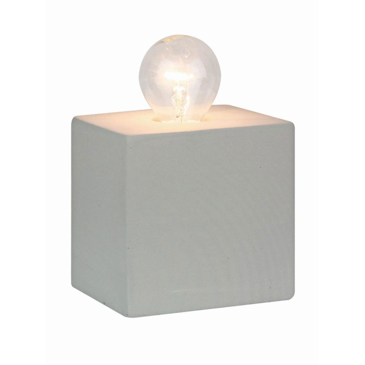 Flector Tischleuchte Cemento 10 x 8 x 10 cm eckig