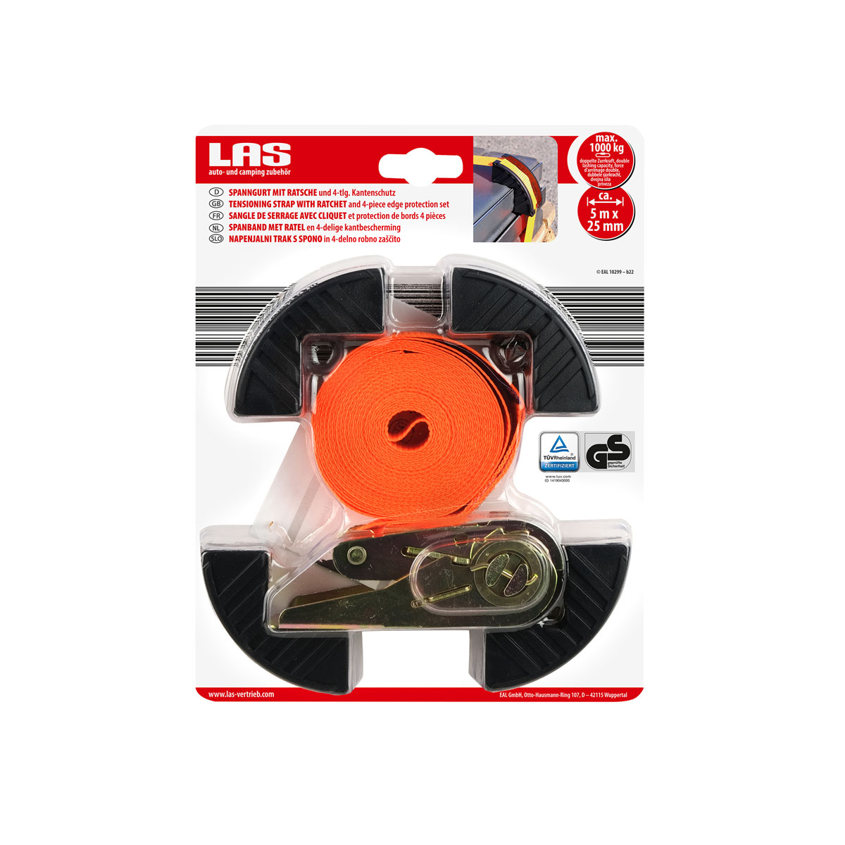 LAS 10299 Spanngurt mit Ratsche 25 mm x 5 m 500 kg Bild 7