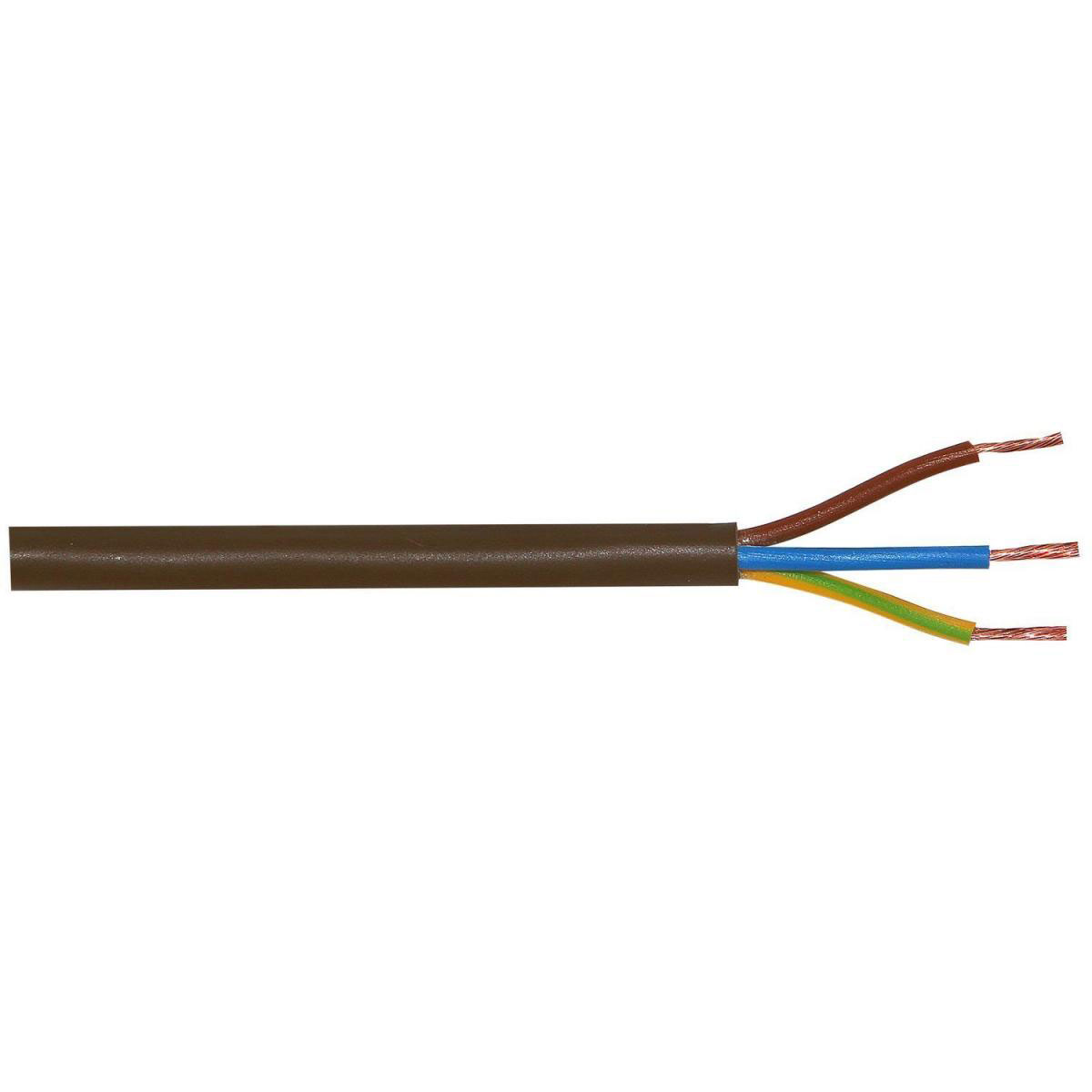 Schlauchleitung H03VV-F 3G 0,75 braun 10 m