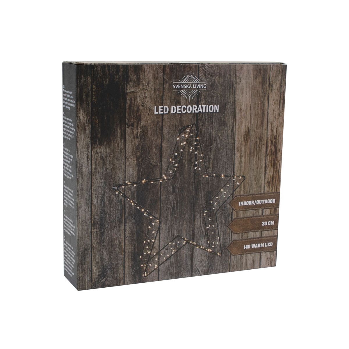 Stern 140 LED 30 cm schwarz Timerfunktion