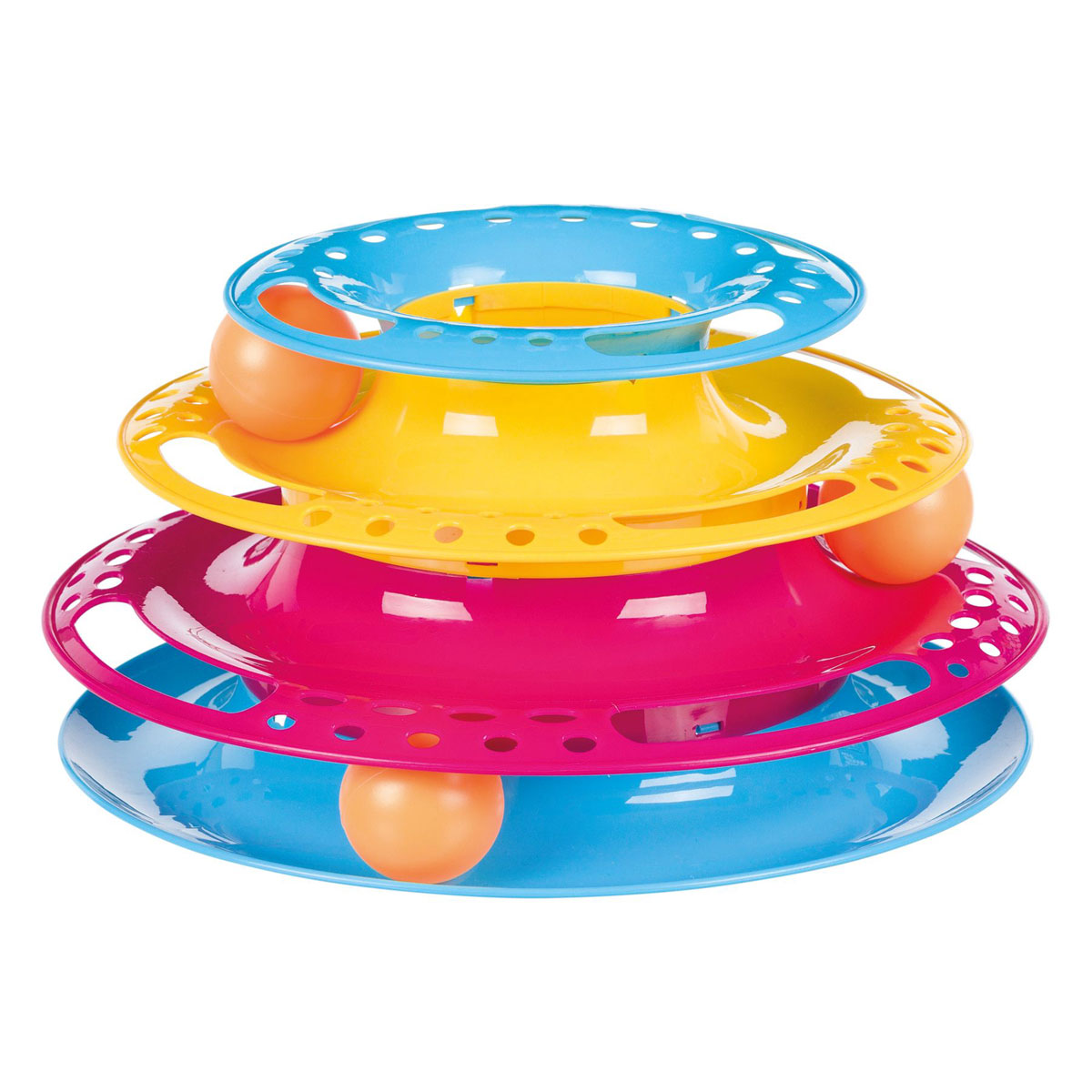 Trixie  Spielturm Catch the Balls bunt 25 cm/13cm