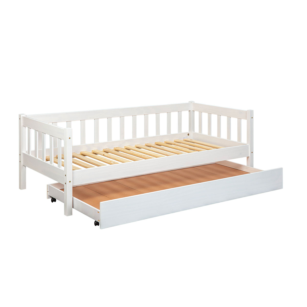 Inter Link Sofabett „Sintro“, mit Lattenrost, 90x200 cm, weiß  Bild 6