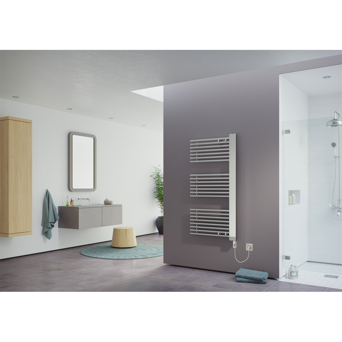Ximax  Elektrischer Handtuchwärmer C5 1190 x 600 mm 600 Watt Typ 2 Chrom
