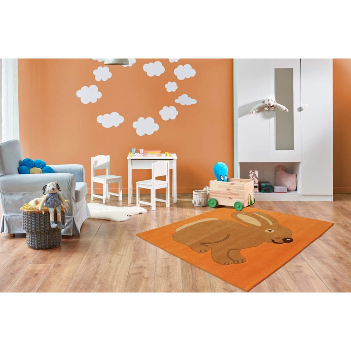 Joy 295 Orange 130cm x 130cm ECKIG Bild 2
