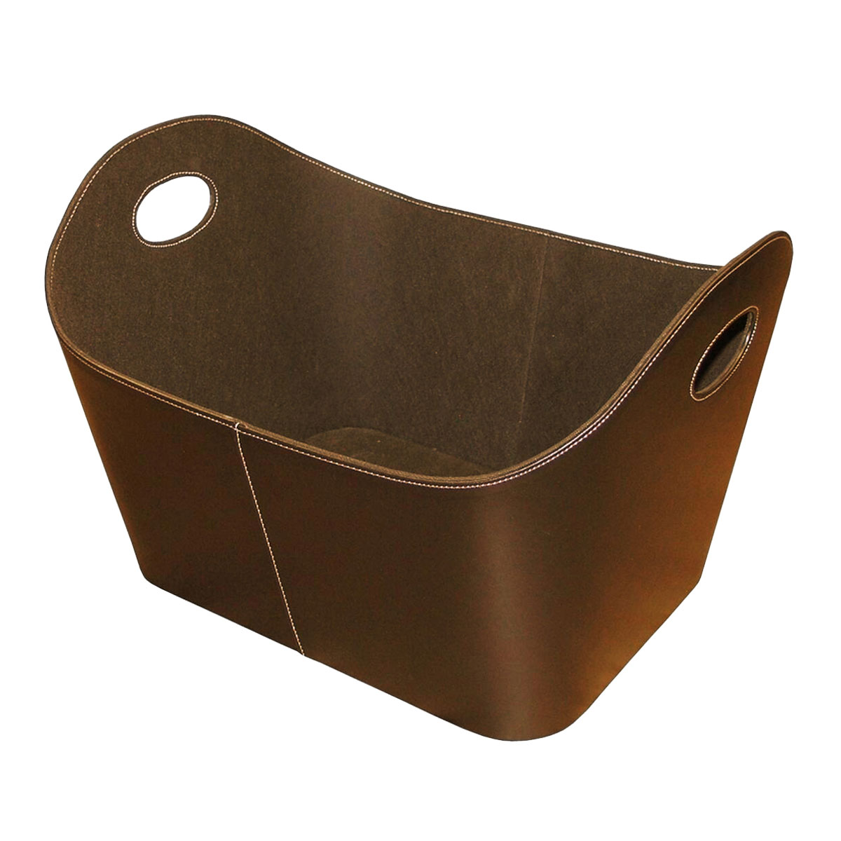 Kunstlederkorb 55 x 35 x 40 cm braun Bild 1