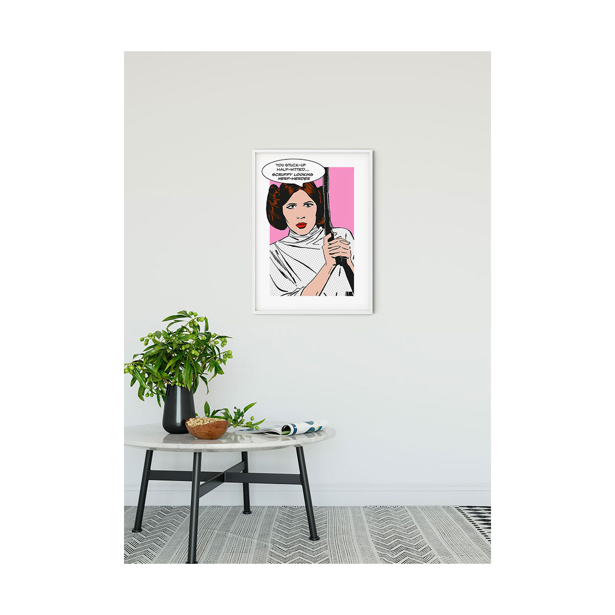 Komar  Wandbild Star Wars Classic Comic Quote Leia 30x40 cm