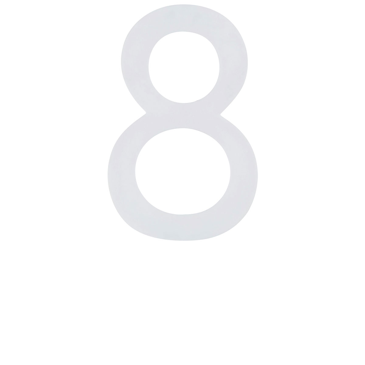 Alpertec Hausnummer 8 nachtleuchtend selbstklebend weiß-grün Bild 1