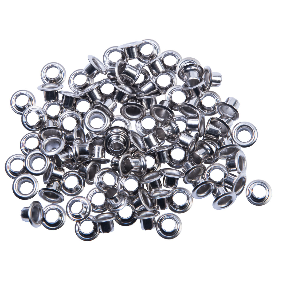 Krone Ösen vernickelt 5,5 mm 100 Stück