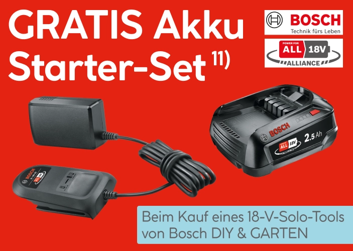 Gratis Bosch Starter Set zu ausgewählten Bosch Artikeln