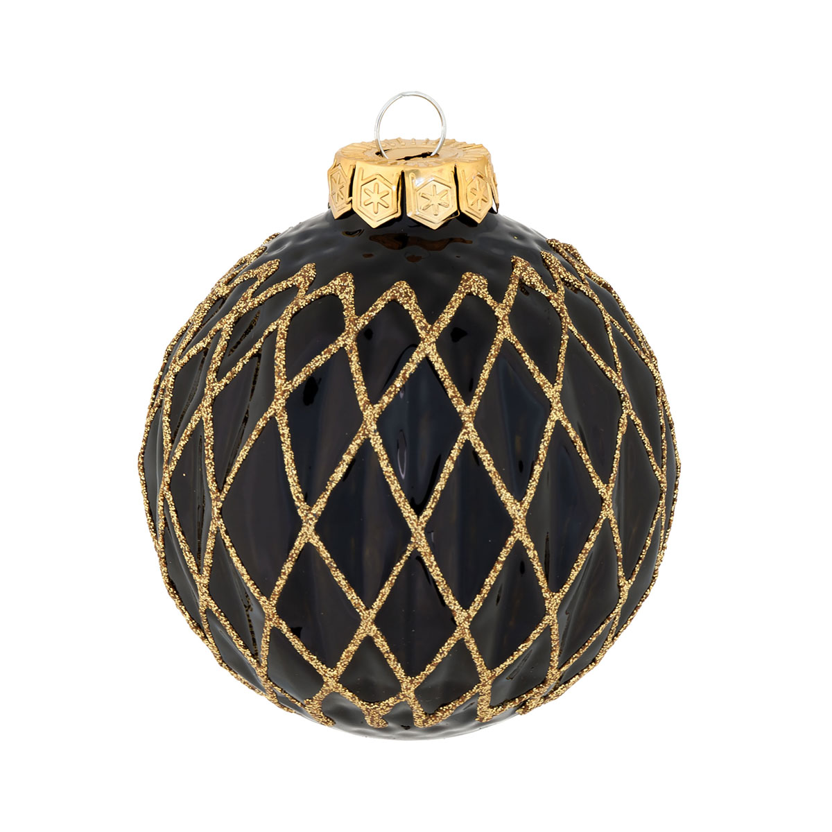 Ambientis Dekorierte Kugel schwarz Bild 1