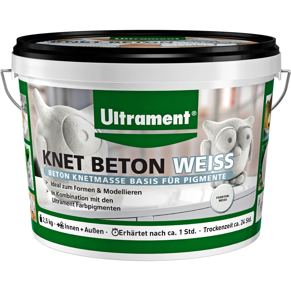 Ultrament Knet-Beton weiß 2,5 kg