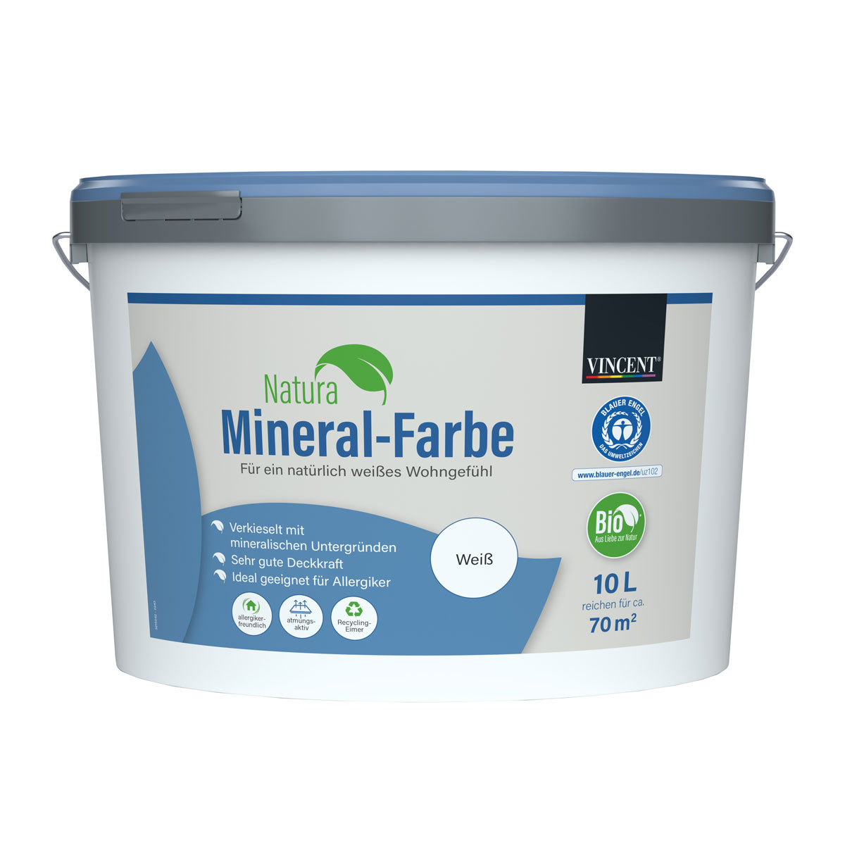 Vincent Natura Mineral-Farbe 10 L
