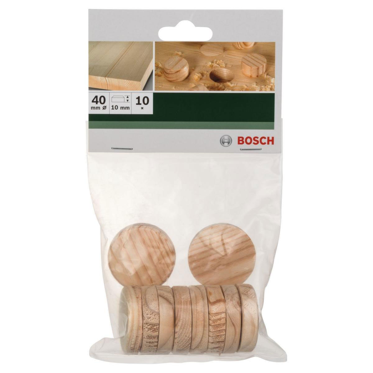 Bosch  DIY Holz Zapfen 40 x 10 mm 10 Stück Bild 2