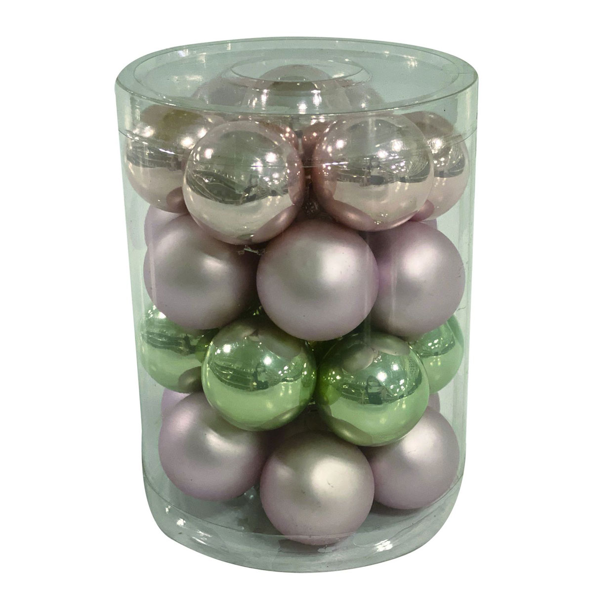 Ambientis Glaskugeln 3 cm Rosa-Mint-Mix 28 Stk.