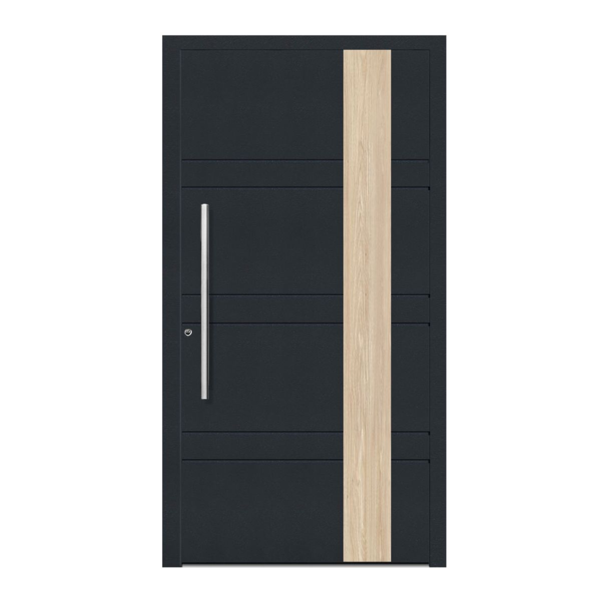 Schüco Aluminium Haustür 805 Monza Excellent 1100 x 2100 mm RAL9016/7016 DL