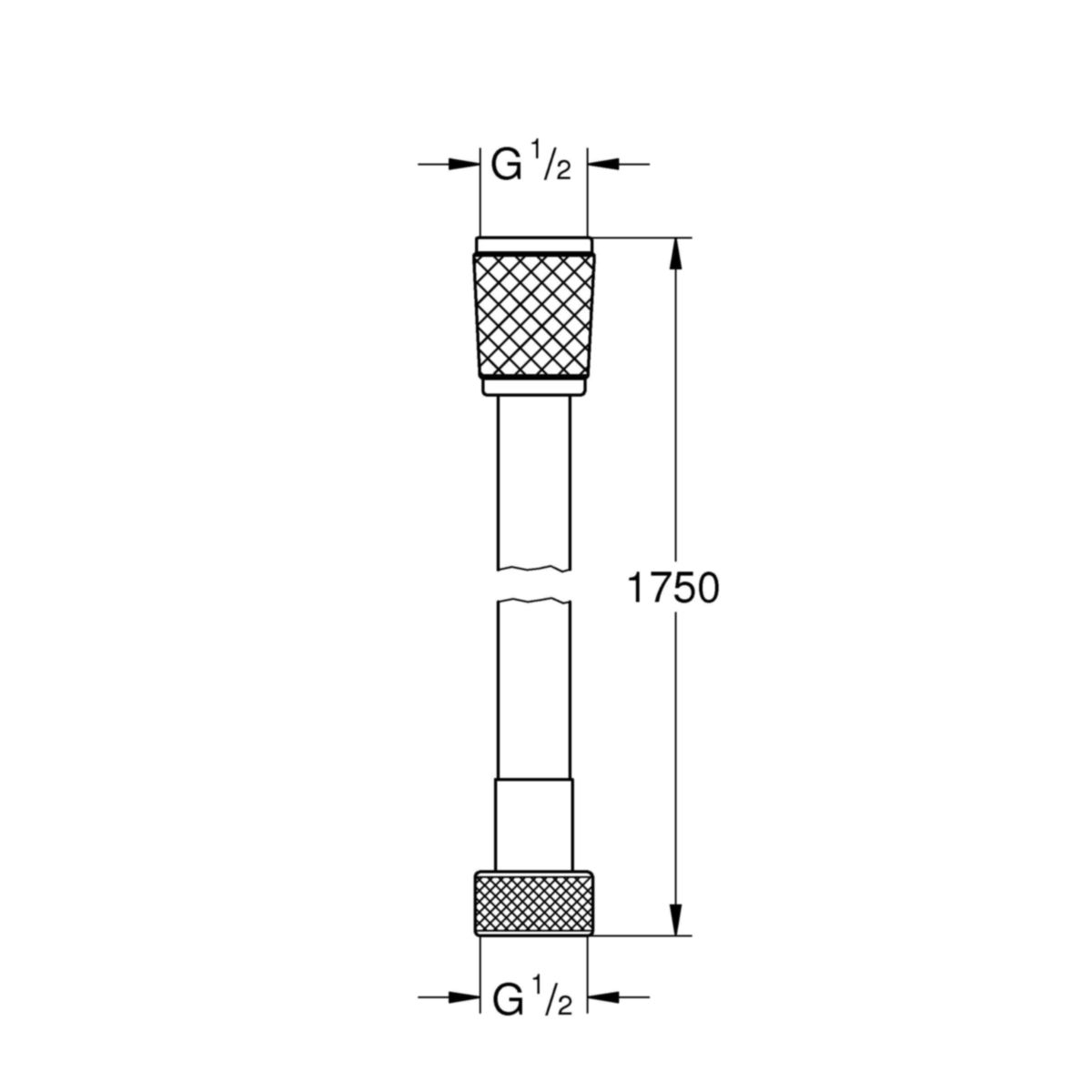 Grohe Brauseschlauch „VitalioFlex Comfort“, chrom, 1,75 m  Bild 9