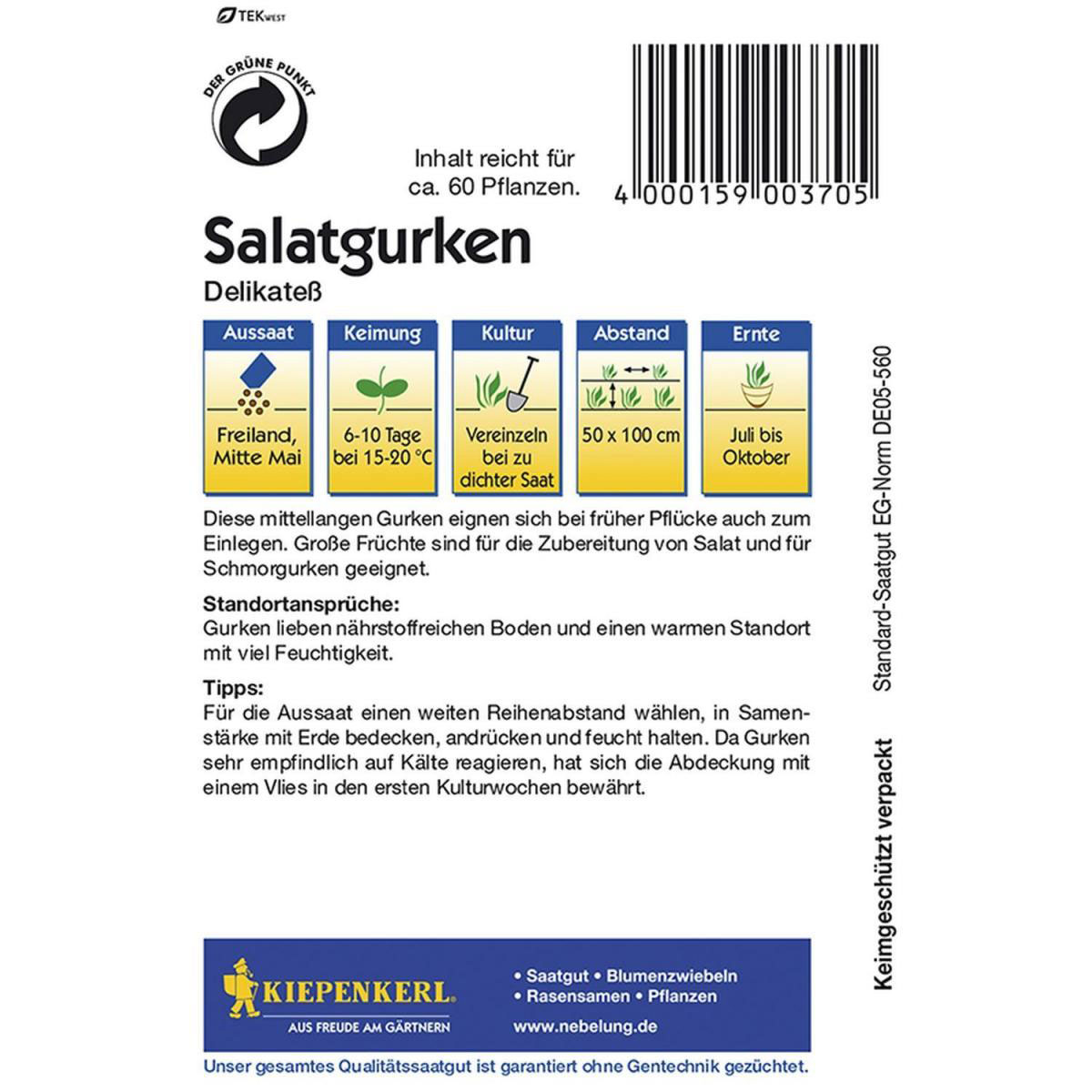 Kiepenkerl Salatgurken Delikateß Bild 2