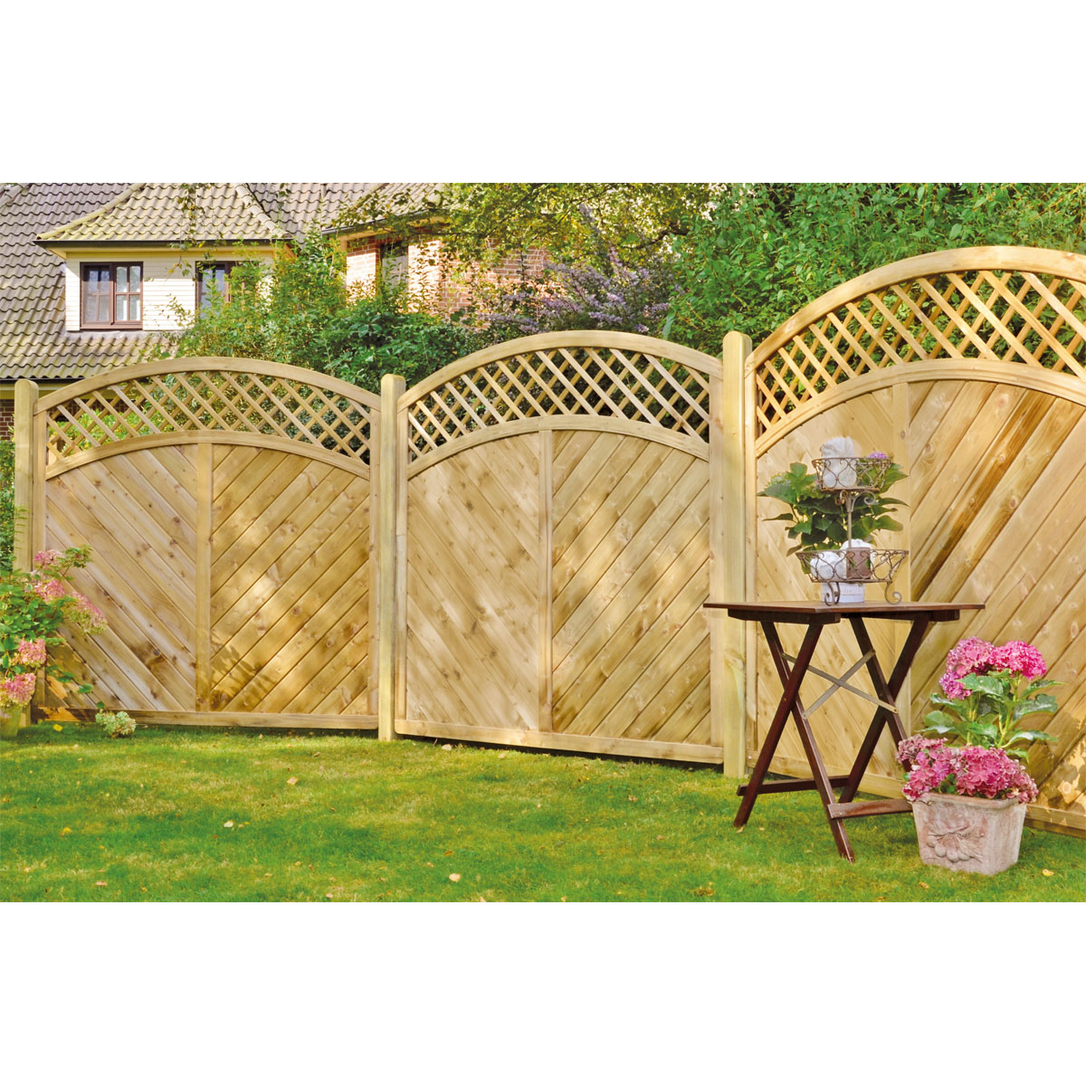 TETZNER & JENTZSCH Zaunserie „CLASSIC“, Doppelbogen, 180 x 200/180 cm