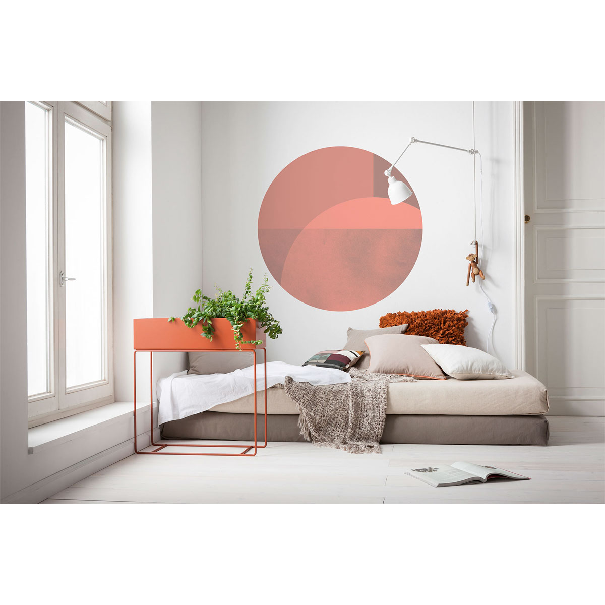 Komar  Selbstklebende Vlies Fototapete rund Roselux Durchmesser 125 cm