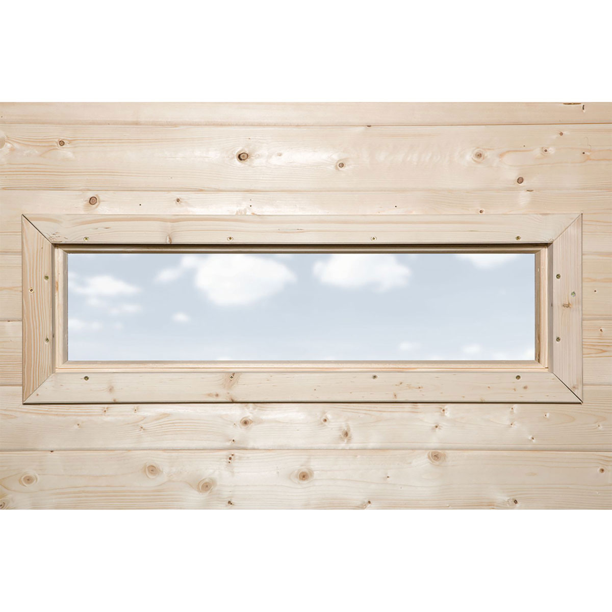 Weka Zusatzfenster für Gartenhaus „21/28 mm“, natur