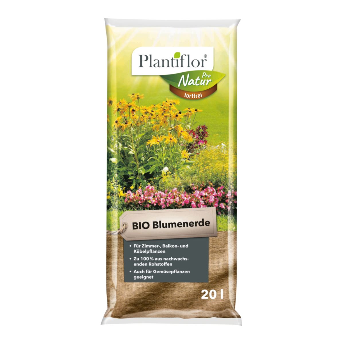 Plantiflor BIO Blumenerde torffrei 20 L