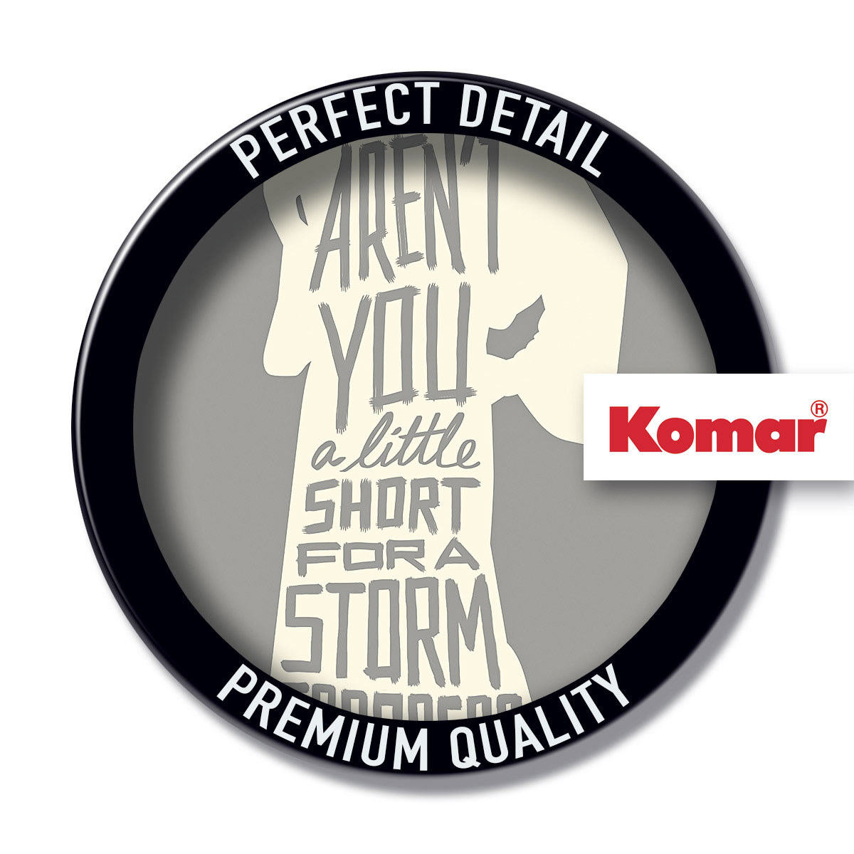 Komar  Wandbild Star Wars Silhouette Quotes Leia 50x70 cm Bild 3