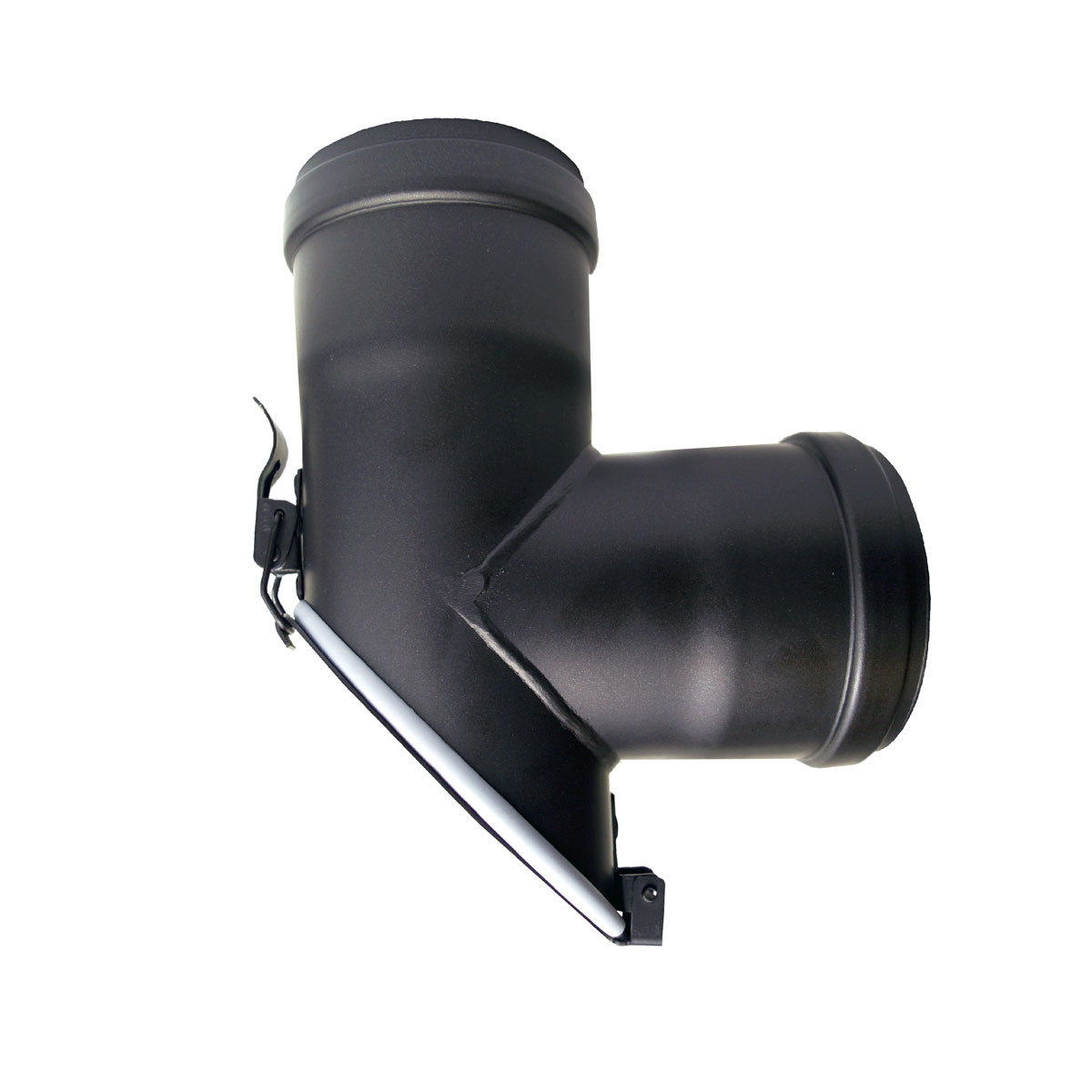 Pelletofenrohr Durchmesser 80 T-Stück 45 mit Tür