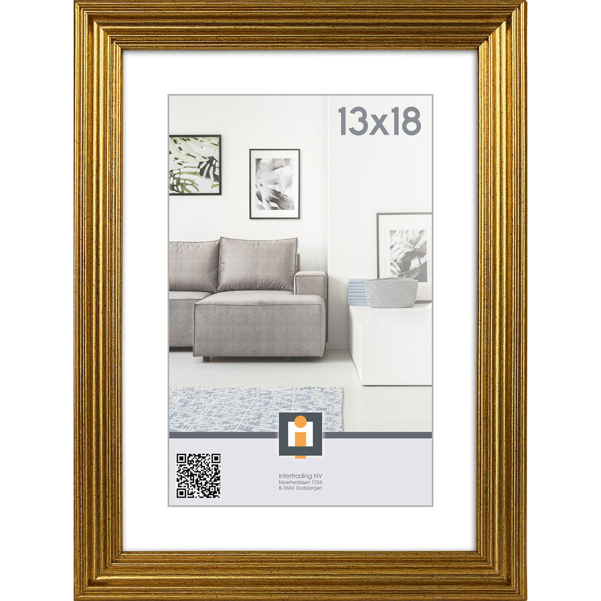 Bilderrahmen Salerno 13x18 cm gold