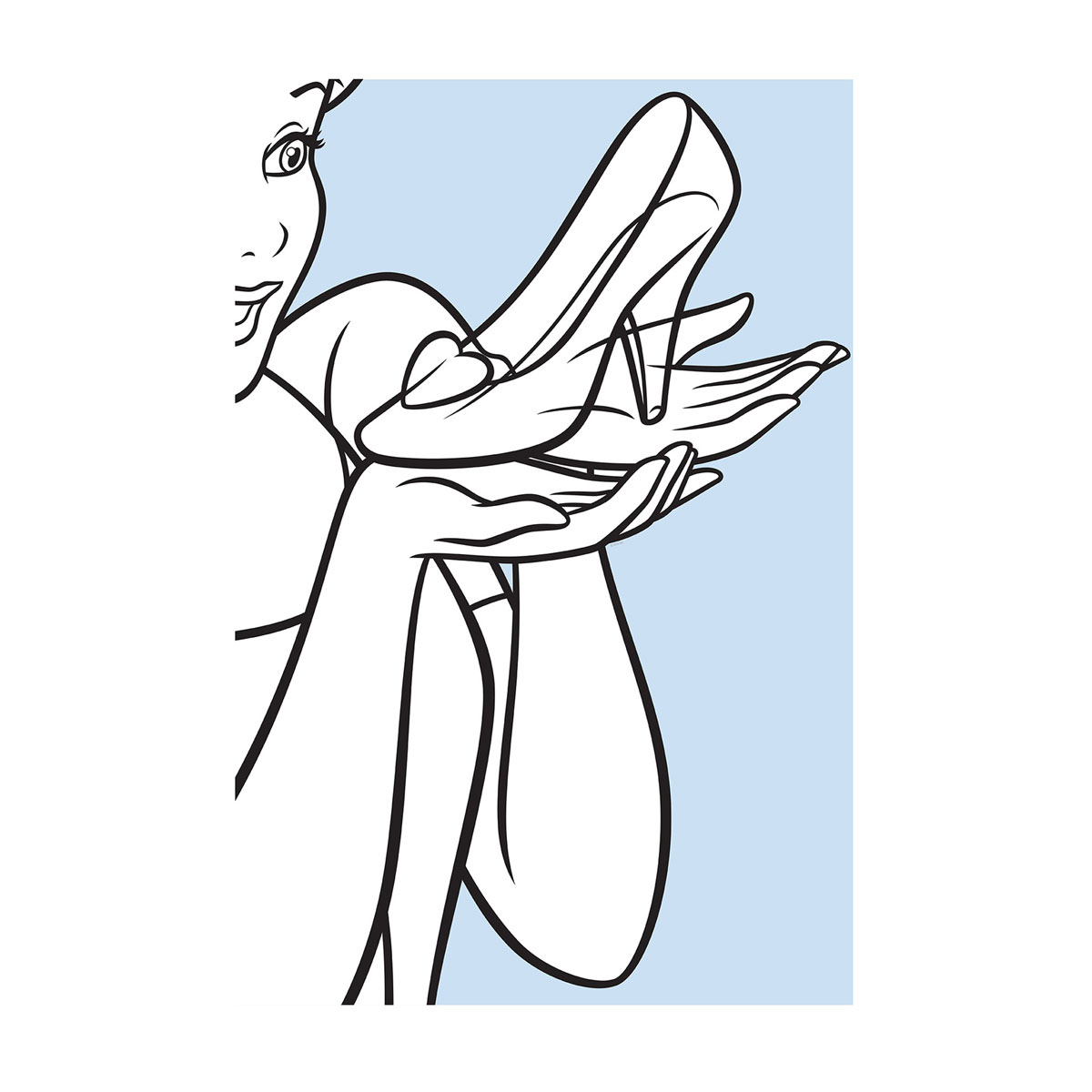 Komar  Wandbild Cinderella Glass Shoe 50x70 cm Bild 2