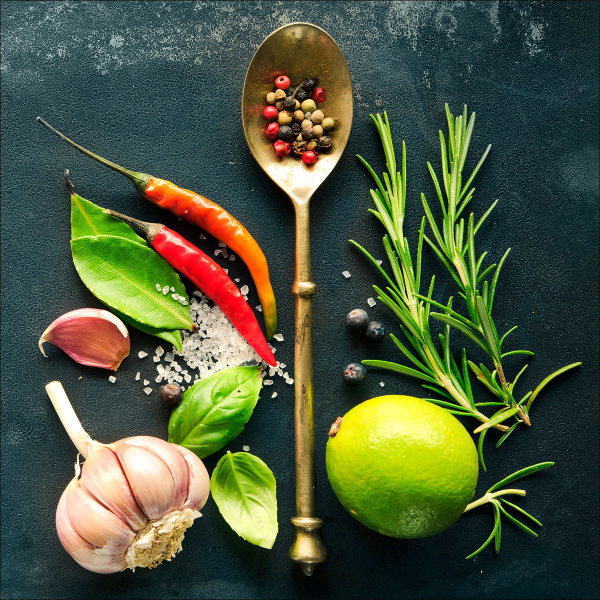 Canvas-Art Zutaten 30 x 30 cm Bild 1