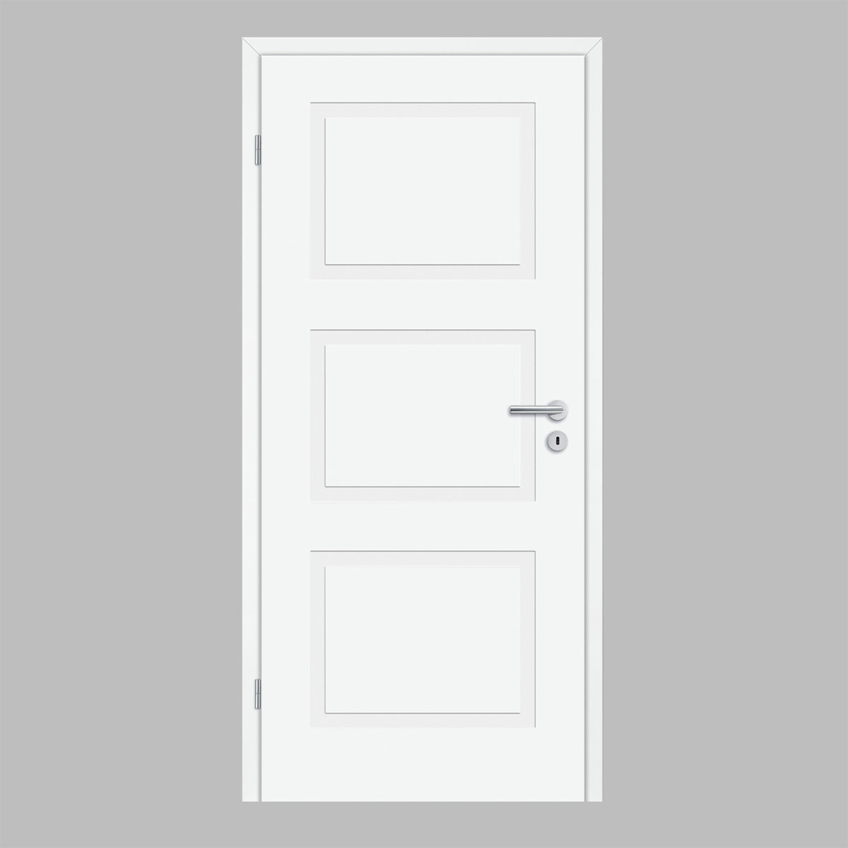 Borne Zimmertür Lusso 03 198,5 x 73,5 cm design-weiß links